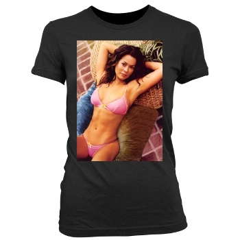 Brooke Burke Women's Junior Cut Crewneck T-Shirt