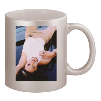 Angelina Jolie 11oz Metallic Silver Mug