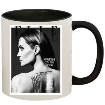 Angelina Jolie 11oz Colored Inner & Handle Mug