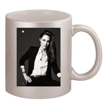 Angelina Jolie 11oz Metallic Silver Mug