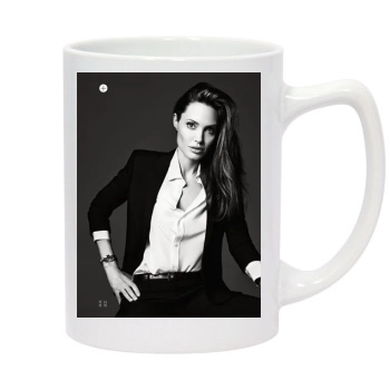 Angelina Jolie 14oz White Statesman Mug