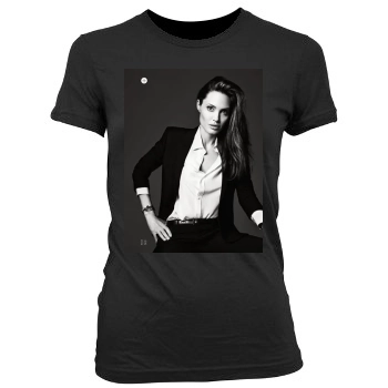 Angelina Jolie Women's Junior Cut Crewneck T-Shirt