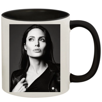 Angelina Jolie 11oz Colored Inner & Handle Mug