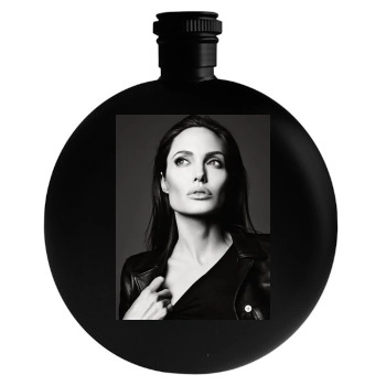 Angelina Jolie Round Flask