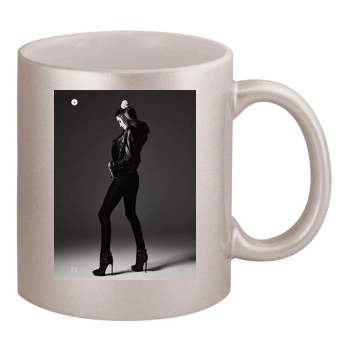 Angelina Jolie 11oz Metallic Silver Mug