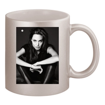 Angelina Jolie 11oz Metallic Silver Mug