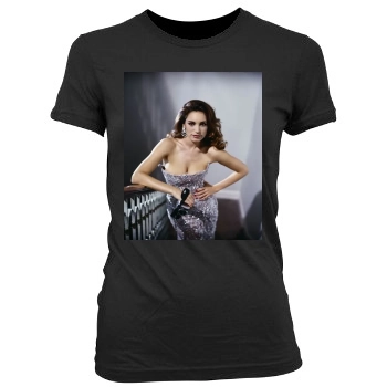 Brooke Burke Women's Junior Cut Crewneck T-Shirt