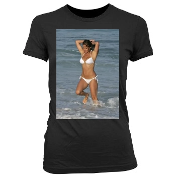 Brooke Burke Women's Junior Cut Crewneck T-Shirt