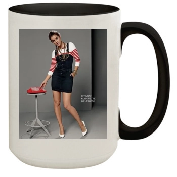 Barbara Palvin 15oz Colored Inner & Handle Mug