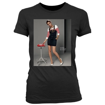 Barbara Palvin Women's Junior Cut Crewneck T-Shirt