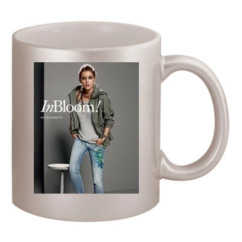 Barbara Palvin 11oz Metallic Silver Mug