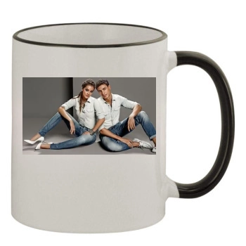 Barbara Palvin 11oz Colored Rim & Handle Mug