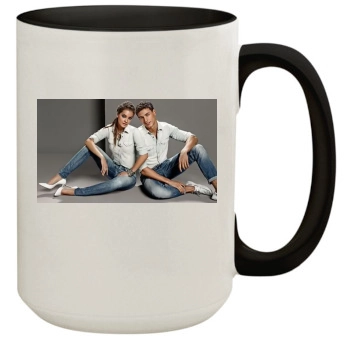 Barbara Palvin 15oz Colored Inner & Handle Mug