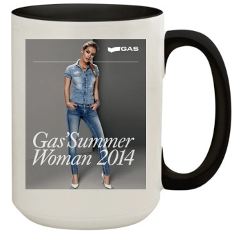 Barbara Palvin 15oz Colored Inner & Handle Mug