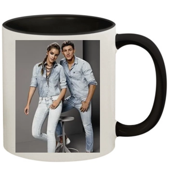 Barbara Palvin 11oz Colored Inner & Handle Mug