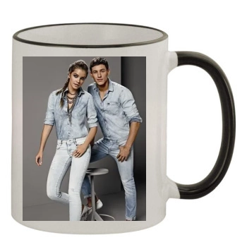 Barbara Palvin 11oz Colored Rim & Handle Mug