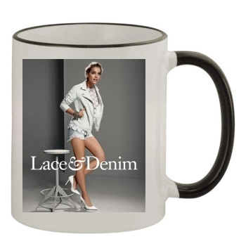 Barbara Palvin 11oz Colored Rim & Handle Mug