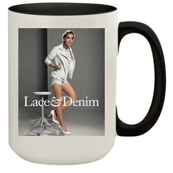 Barbara Palvin 15oz Colored Inner & Handle Mug