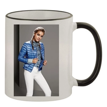 Barbara Palvin 11oz Colored Rim & Handle Mug