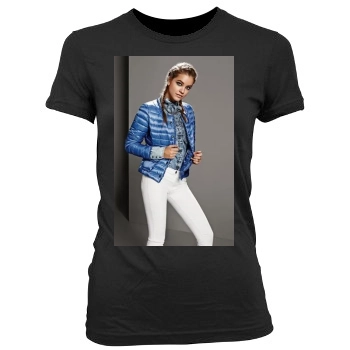 Barbara Palvin Women's Junior Cut Crewneck T-Shirt