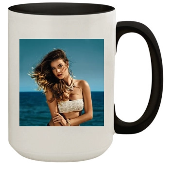 Barbara Palvin 15oz Colored Inner & Handle Mug