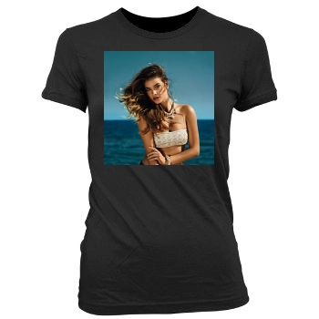 Barbara Palvin Women's Junior Cut Crewneck T-Shirt