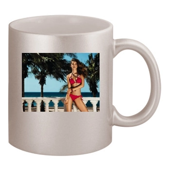 Barbara Palvin 11oz Metallic Silver Mug