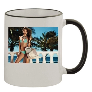 Barbara Palvin 11oz Colored Rim & Handle Mug