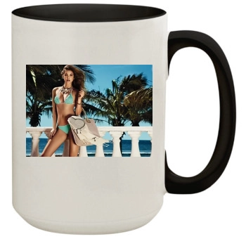 Barbara Palvin 15oz Colored Inner & Handle Mug