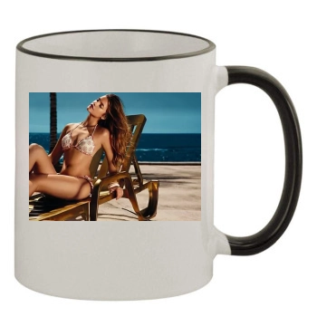 Barbara Palvin 11oz Colored Rim & Handle Mug