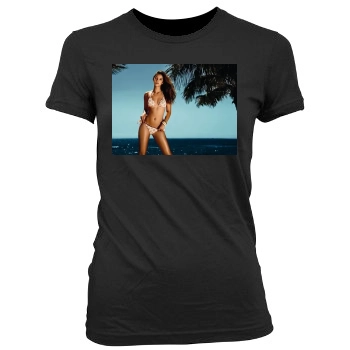 Barbara Palvin Women's Junior Cut Crewneck T-Shirt