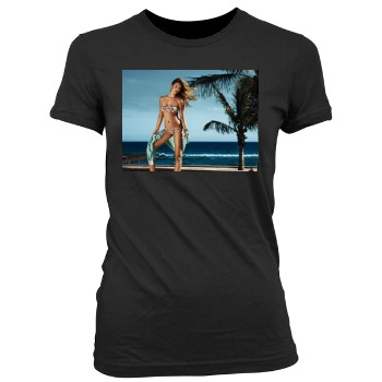 Barbara Palvin Women's Junior Cut Crewneck T-Shirt