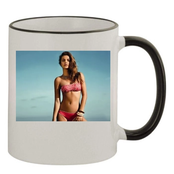 Barbara Palvin 11oz Colored Rim & Handle Mug