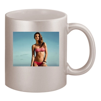 Barbara Palvin 11oz Metallic Silver Mug