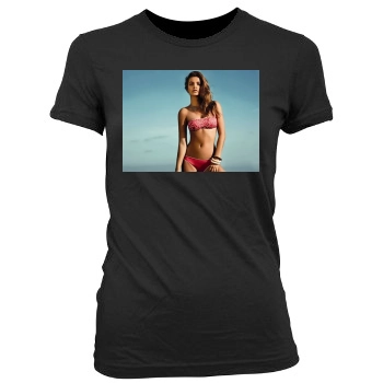 Barbara Palvin Women's Junior Cut Crewneck T-Shirt