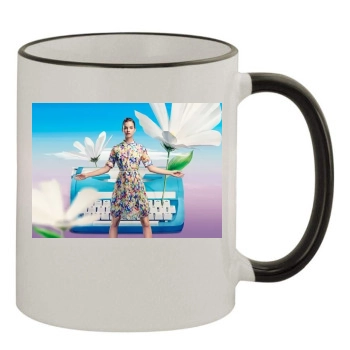 Barbara Palvin 11oz Colored Rim & Handle Mug