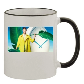 Barbara Palvin 11oz Colored Rim & Handle Mug