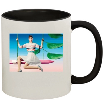 Barbara Palvin 11oz Colored Inner & Handle Mug