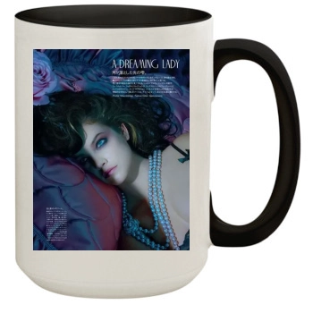 Barbara Palvin 15oz Colored Inner & Handle Mug