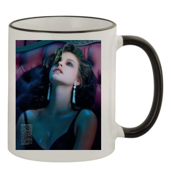 Barbara Palvin 11oz Colored Rim & Handle Mug