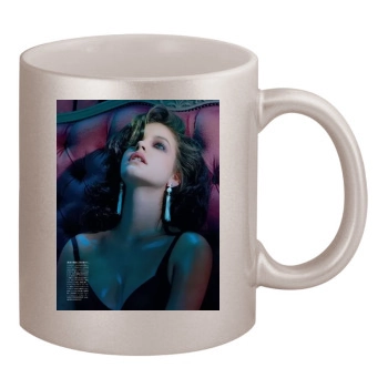 Barbara Palvin 11oz Metallic Silver Mug