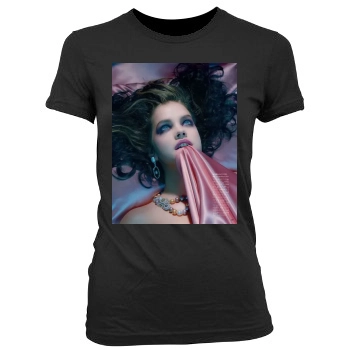 Barbara Palvin Women's Junior Cut Crewneck T-Shirt