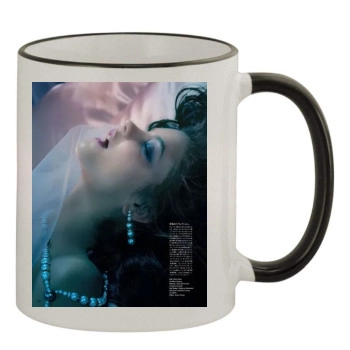 Barbara Palvin 11oz Colored Rim & Handle Mug