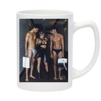 Brooke Candy 14oz White Statesman Mug