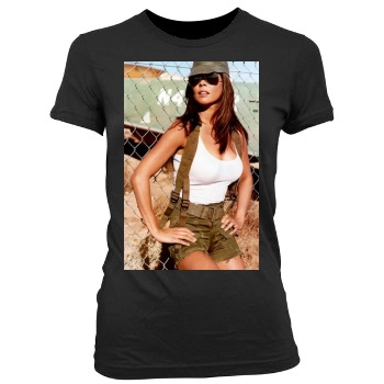 Brooke Burke Women's Junior Cut Crewneck T-Shirt