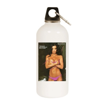 Brooke Burke White Water Bottle With Carabiner