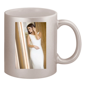 Barbara Palvin 11oz Metallic Silver Mug