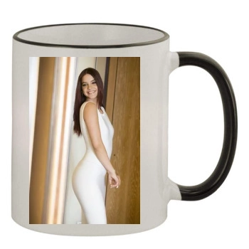 Barbara Palvin 11oz Colored Rim & Handle Mug