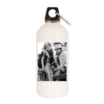 Blake Lively White Water Bottle With Carabiner