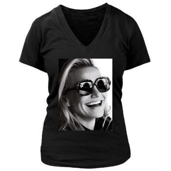 Cameron Diaz Women's Deep V-Neck TShirt